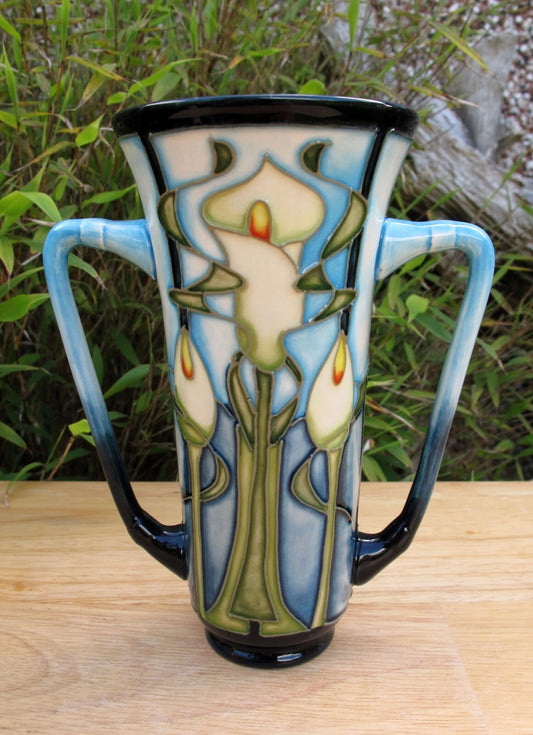 Moorcroft Exquisite CALLA LILY Vase Shape Loving Cup First Quality Emma Bossons