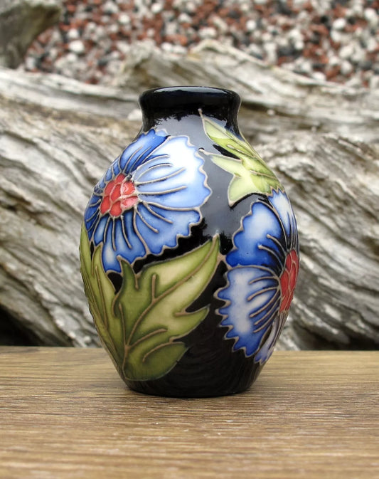 Moorcroft PALMETTE Miniature vase Shape 3/2  Retail Price £207 Rachel Bishop