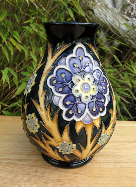 Moorcroft Exquisite FLORIAN DAISY Vase 7/5 Retail Price £500 Nicola Slaney