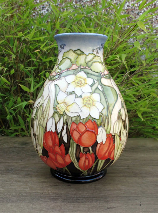 Moorcroft FOUR SEASONS SPRING 7/7 Vase No.7 Retail Price £1245 Paul Hilditch