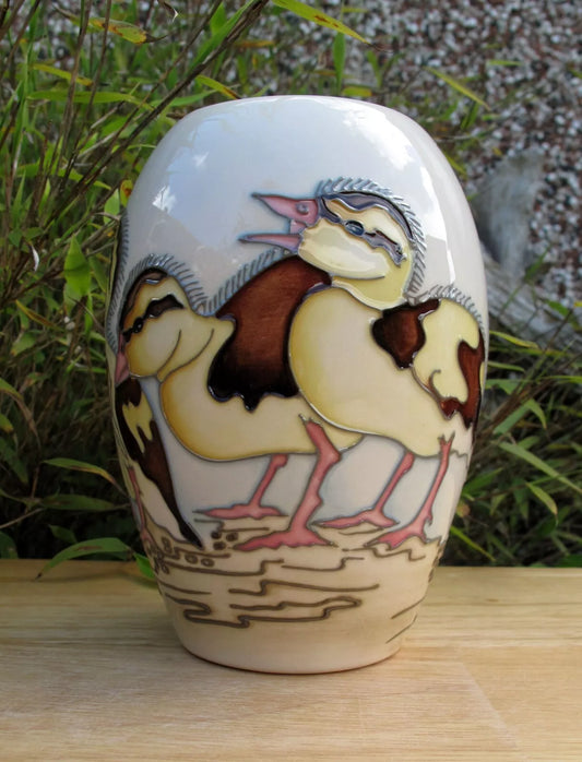 Moorcroft SPRING DUCKLINGS vase 102/5 Numbered Edition First Quality RRP £295
