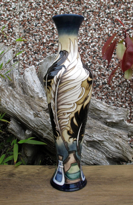 Moorcroft Rare THE WORDSMITH Vase 137/12 Limited Edition 9/10 Retail Price £825