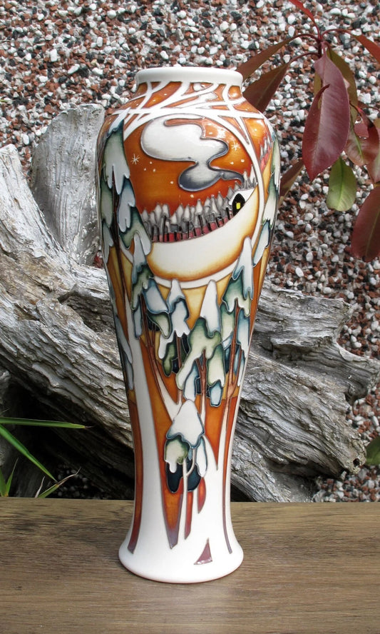 Moorcroft Rare MOONLIGHT TREES Vase 121/10 Trial Date 19.01.22 Retail Price £995
