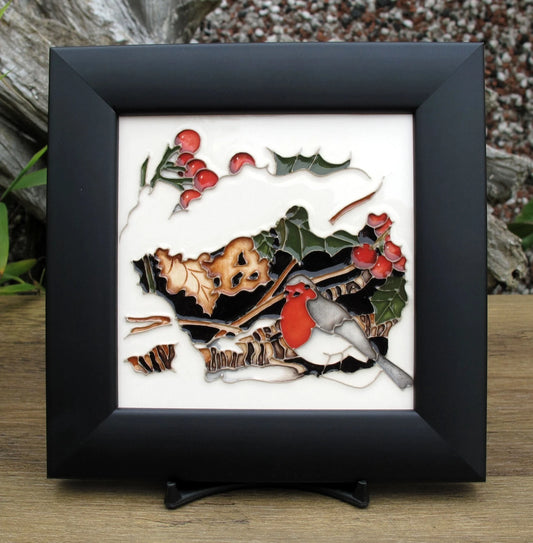 Moorcroft THE HIDDEN ROBIN  Wall Plaque PLQ6 Retail Price £210 Paul Hilditch