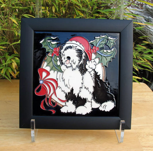 Moorcroft HATTIE Plaque PLQ7 Old English Sheep Dog First Quality  Rachel Bishop