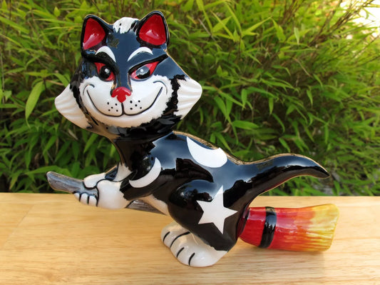 Lorna Bailey Exquisite Rare PROTOTYPE MISCHIEVOUS MERLIN Cat Unique Colourway