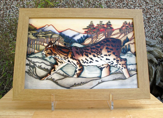 Moorcroft RSPB LYNX REVEALED Trial Date 22.1.14 Plaque PLQ2 Retail Price £985