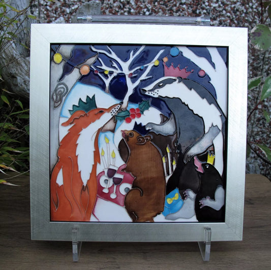 Moorcroft FESTIVE FOREST PARTY Plaque PLQ8 Limited Edition 15 Retail Price £495
