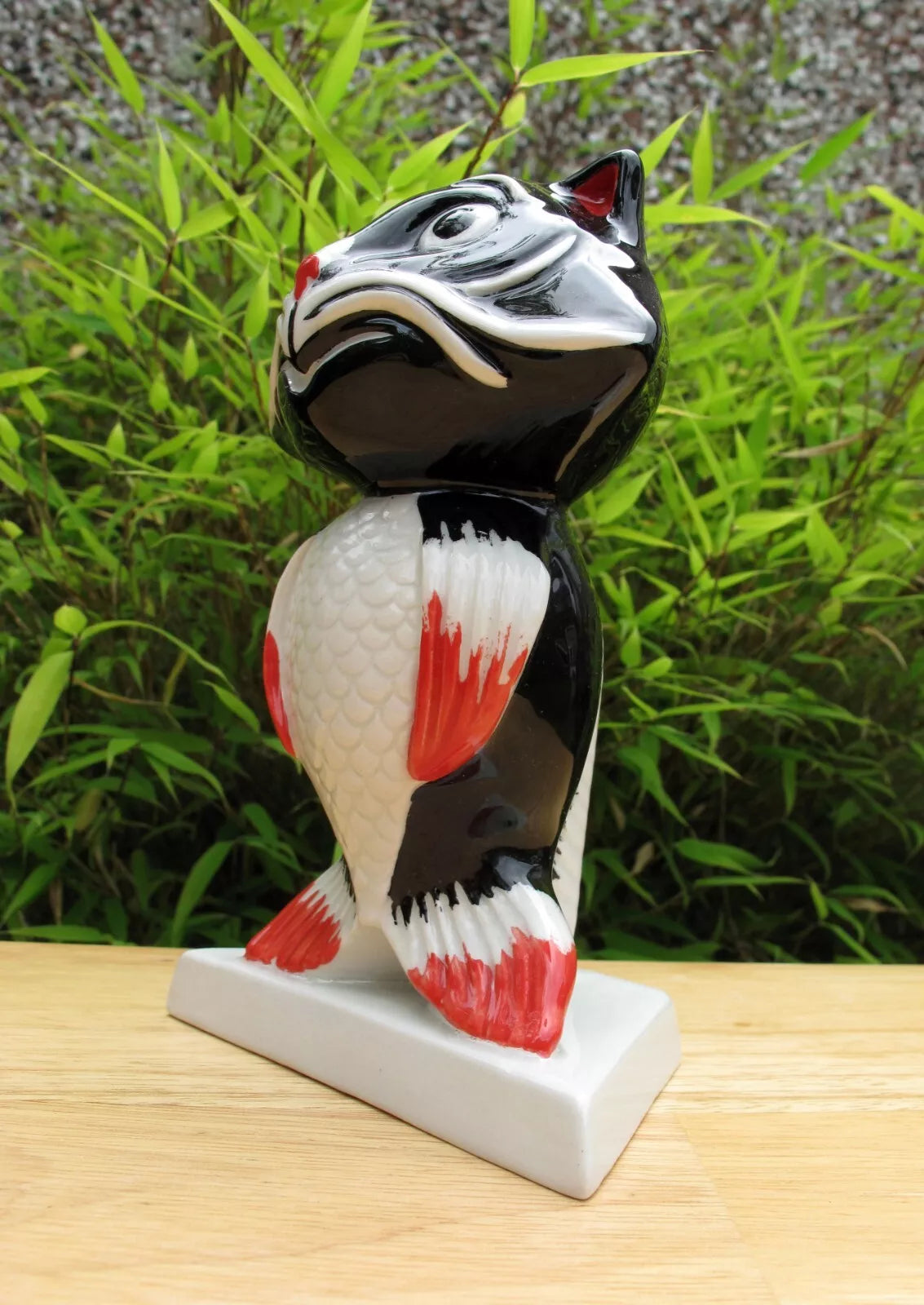 Lorna Bailey Rare PROTOTYPE COLOURWAY CAT FISH 2005 Red/Black/White