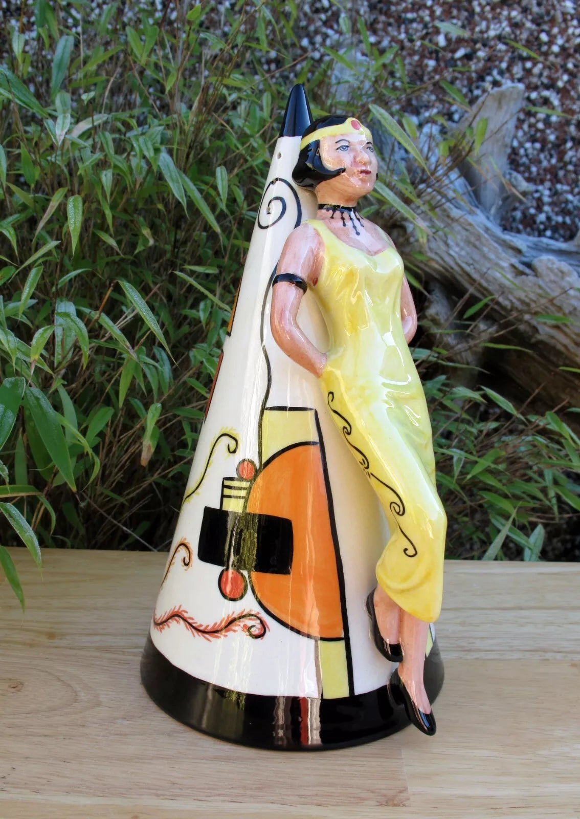 Lorna Bailey Giant ART DECO LADY Sugar Sifter Nov 1999 Limited Edition 179/350