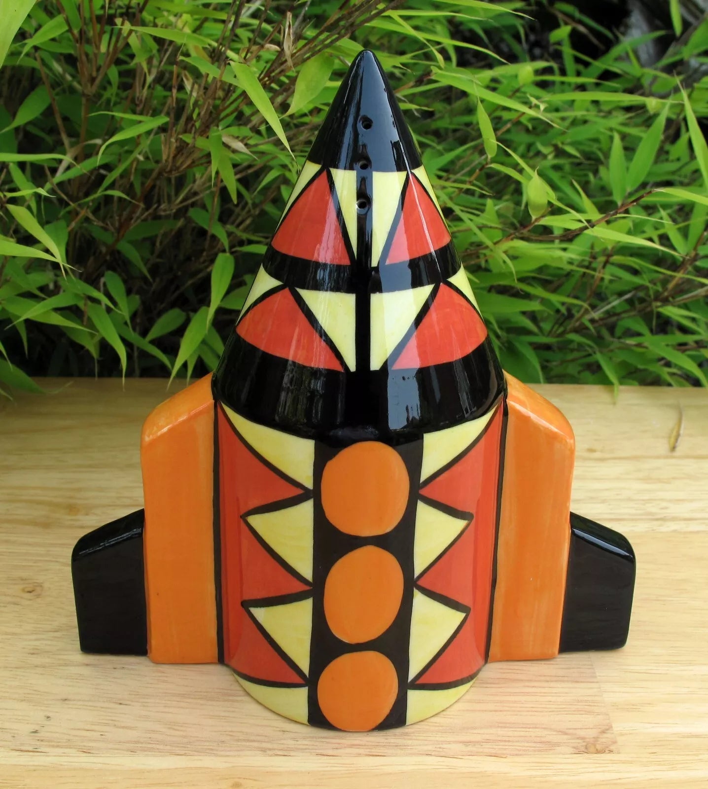 Lorna Bailey PROTOTYPE APOLLO Rocket Sugar Shaker Sifter dated 4/8/99