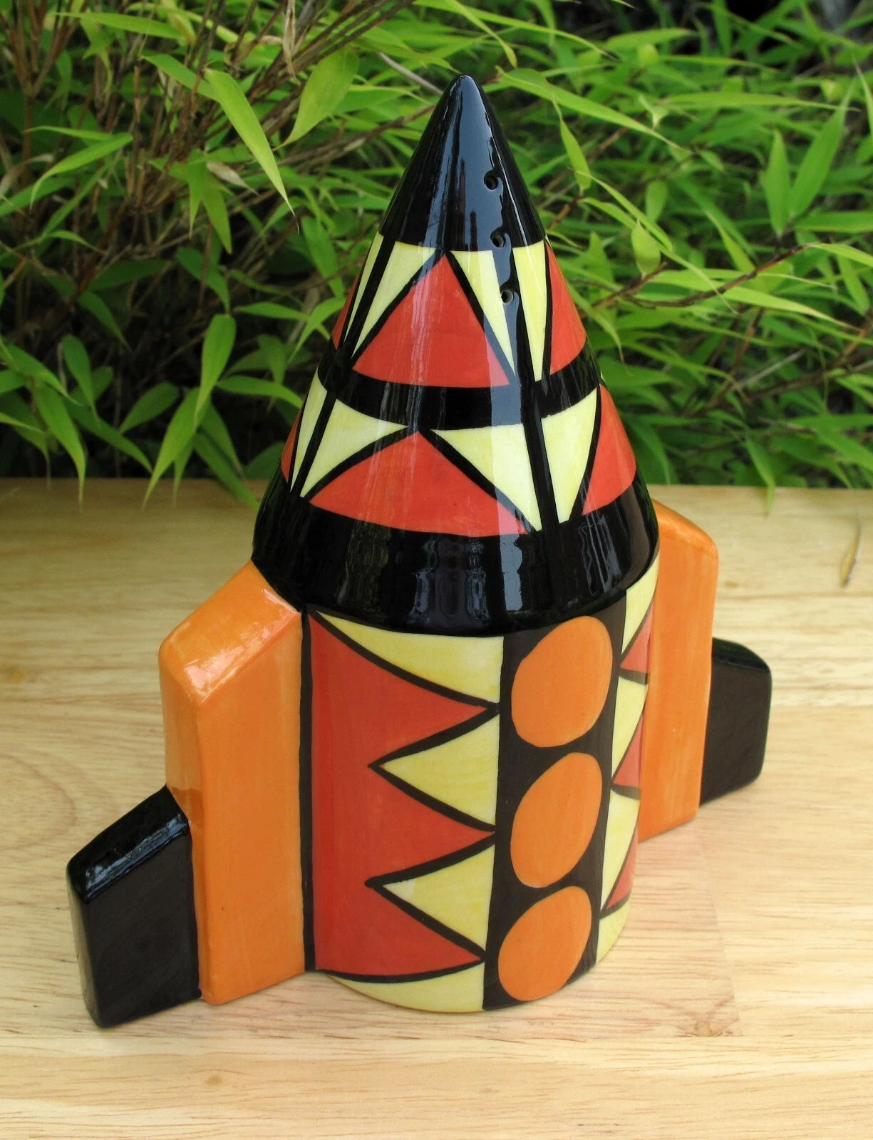 Lorna Bailey PROTOTYPE APOLLO Rocket Sugar Shaker Sifter dated 4/8/99