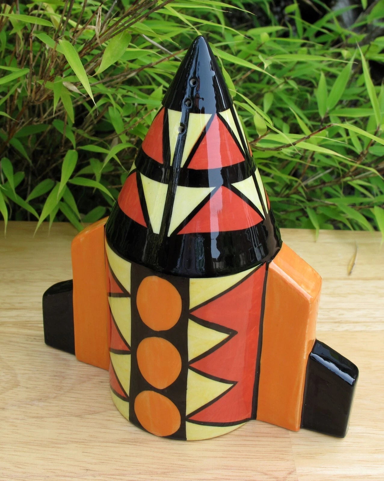 Lorna Bailey PROTOTYPE APOLLO Rocket Sugar Shaker Sifter dated 4/8/99