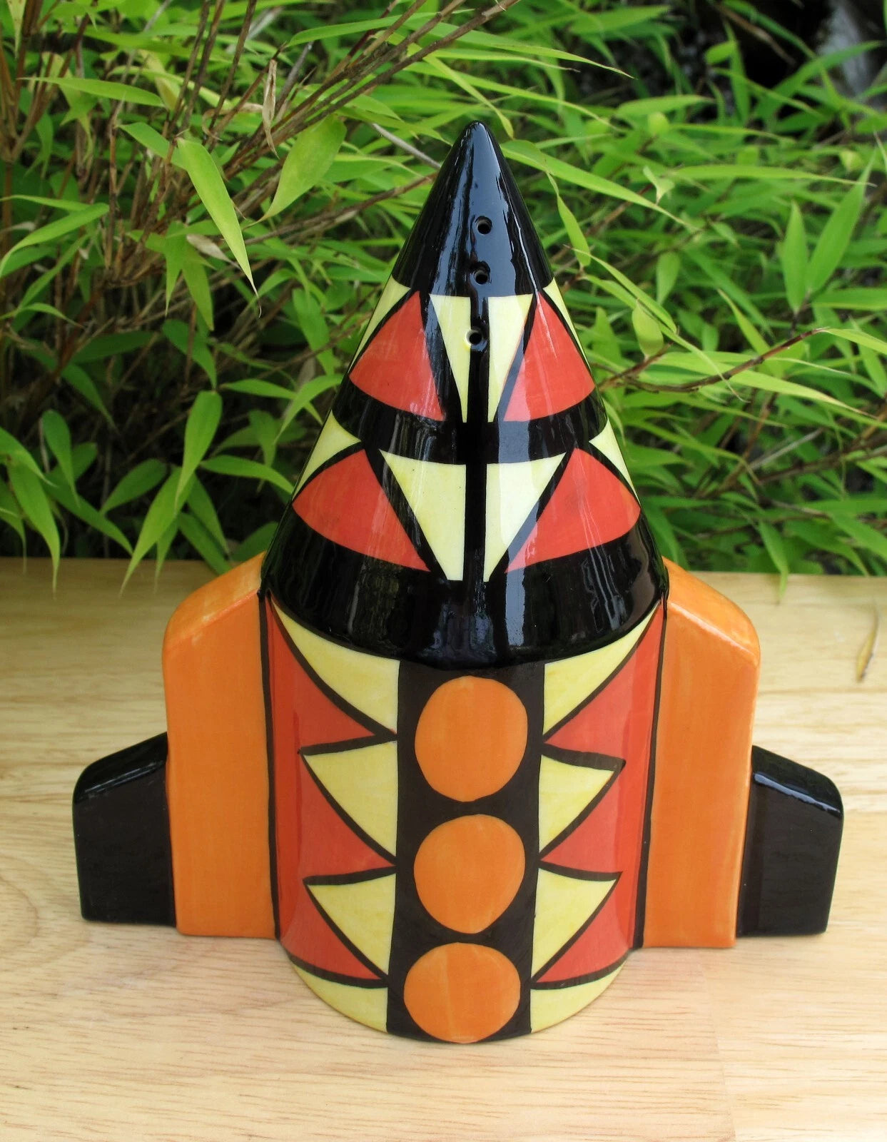 Lorna Bailey PROTOTYPE APOLLO Rocket Sugar Shaker Sifter dated 4/8/99