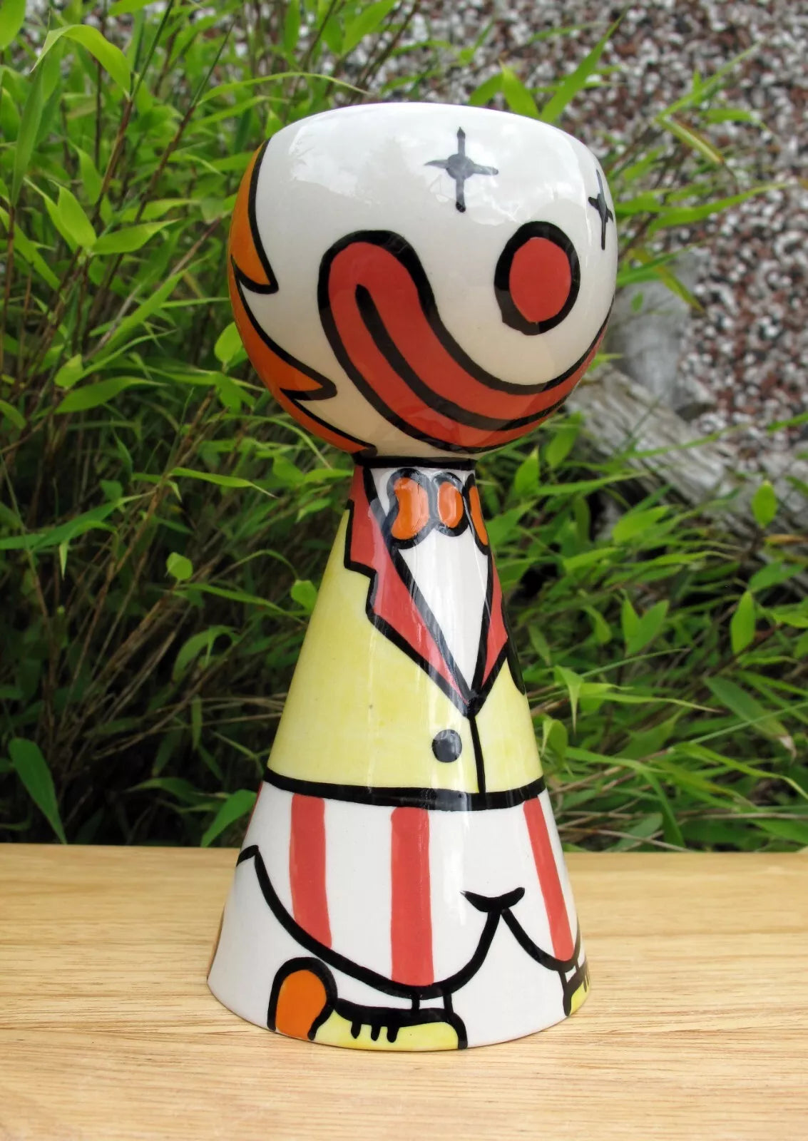 Lorna Bailey Small Quirky PROTOTYPE CLOWN vase OPEN DAY 25/09/04