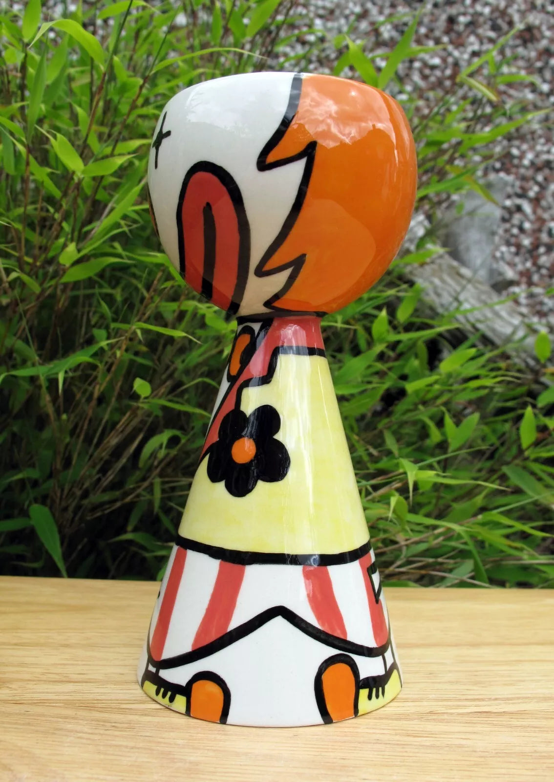 Lorna Bailey Small Quirky PROTOTYPE CLOWN vase OPEN DAY 25/09/04