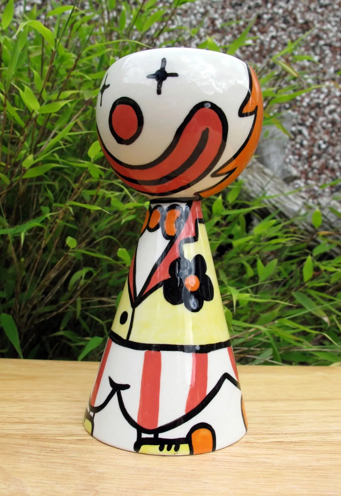 Lorna Bailey Small Quirky PROTOTYPE CLOWN vase OPEN DAY 25/09/04