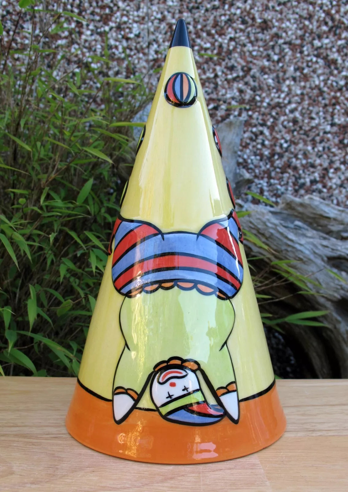 Lorna Bailey Rare Early GIANT JUGGLERS Conical Sugar Sifter Shaker Clowns