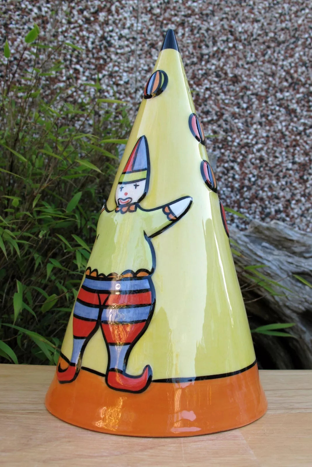 Lorna Bailey Rare Early GIANT JUGGLERS Conical Sugar Sifter Shaker Clowns