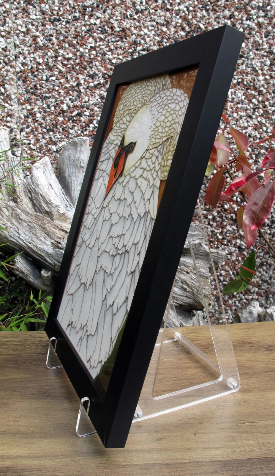 Moorcroft VERY RARE WHITE SWAN Plaque PLQ13 Trial 25.2.25 Retail Price £795
