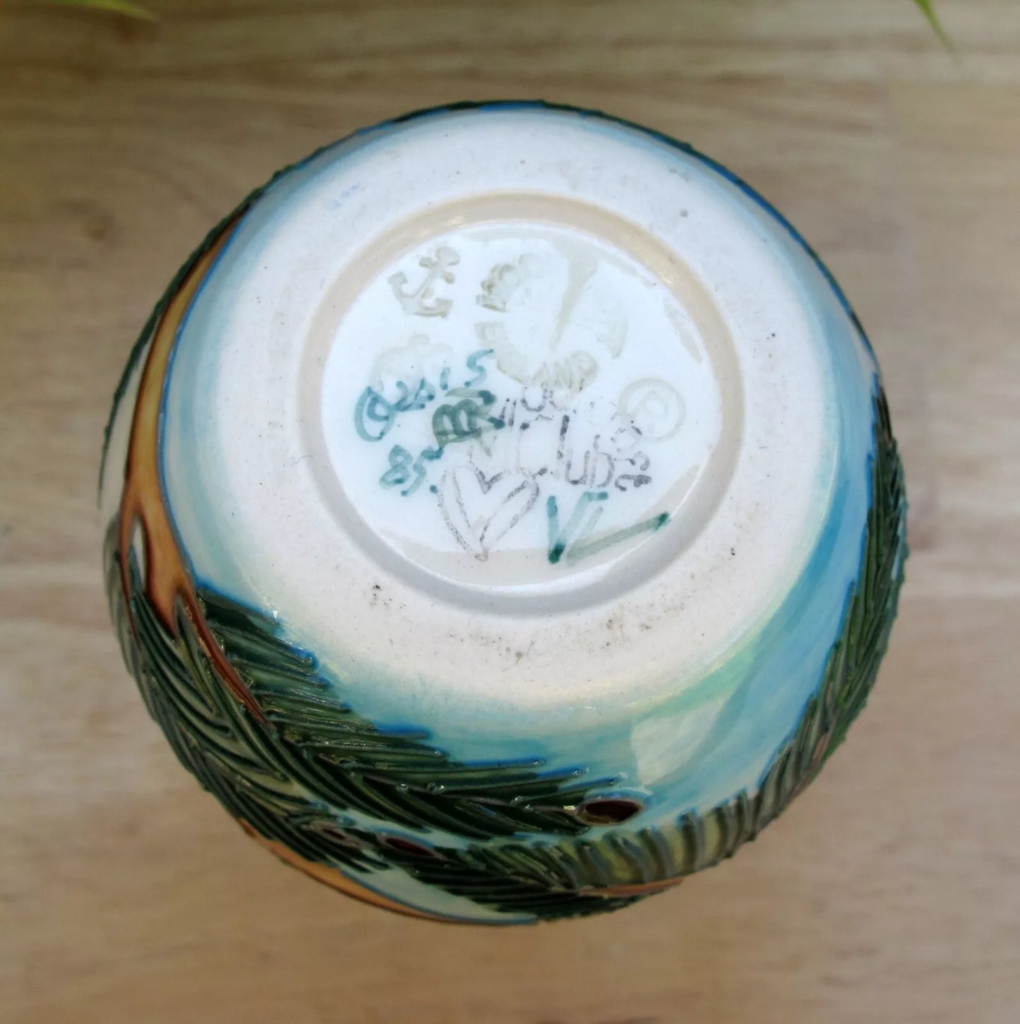Moorcroft COAL TITS Bird Vase Shape 117/5 Numbered Edition 85. Retail Price £315