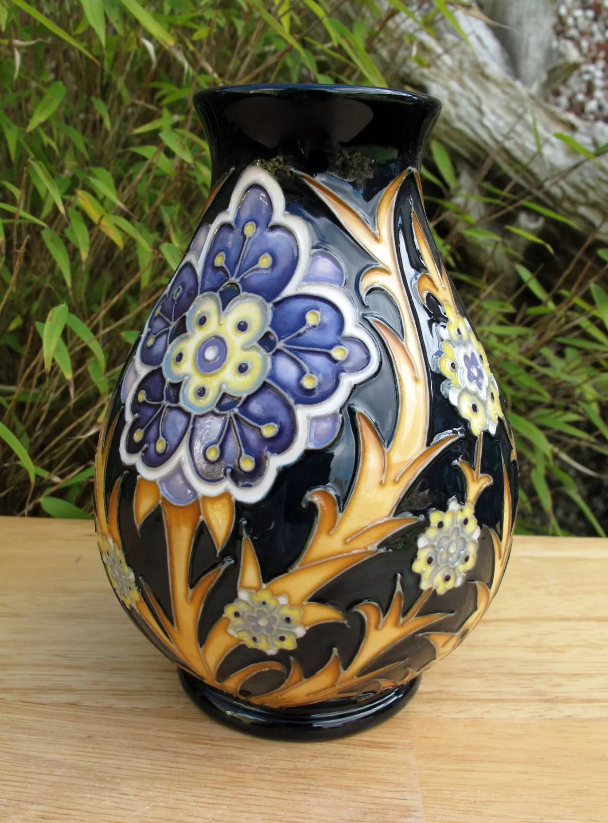 Moorcroft Exquisite FLORIAN DAISY Vase 7/5 Retail Price £500 Nicola Slaney