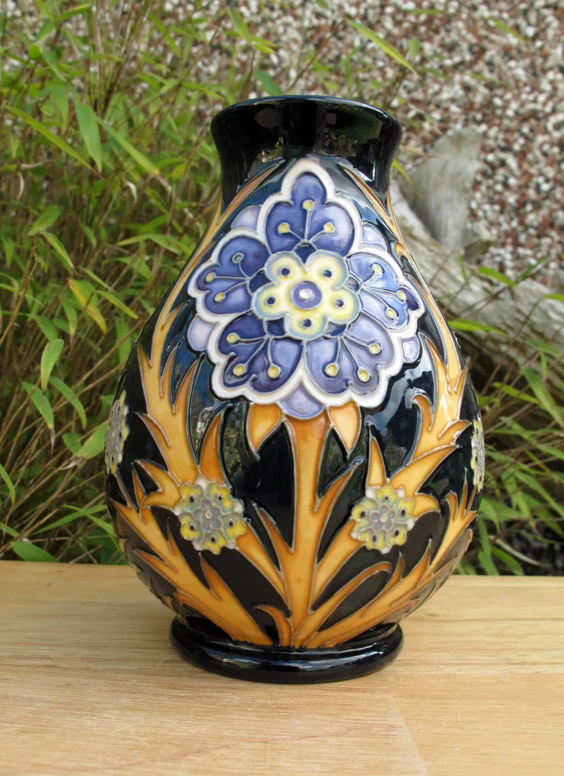 Moorcroft Exquisite FLORIAN DAISY Vase 7/5 Retail Price £500 Nicola Slaney