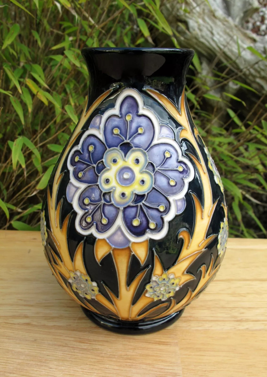 Moorcroft Exquisite FLORIAN DAISY Vase 7/5 Retail Price £500 Nicola Slaney