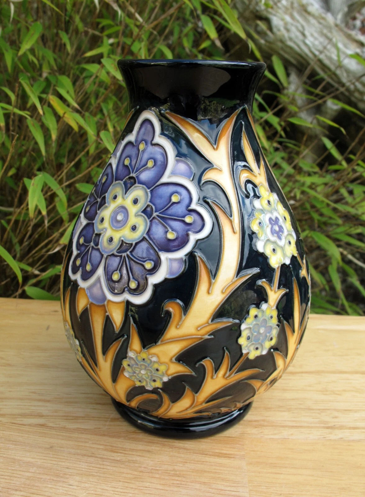 Moorcroft Exquisite FLORIAN DAISY Vase 7/5 Retail Price £500 Nicola Slaney