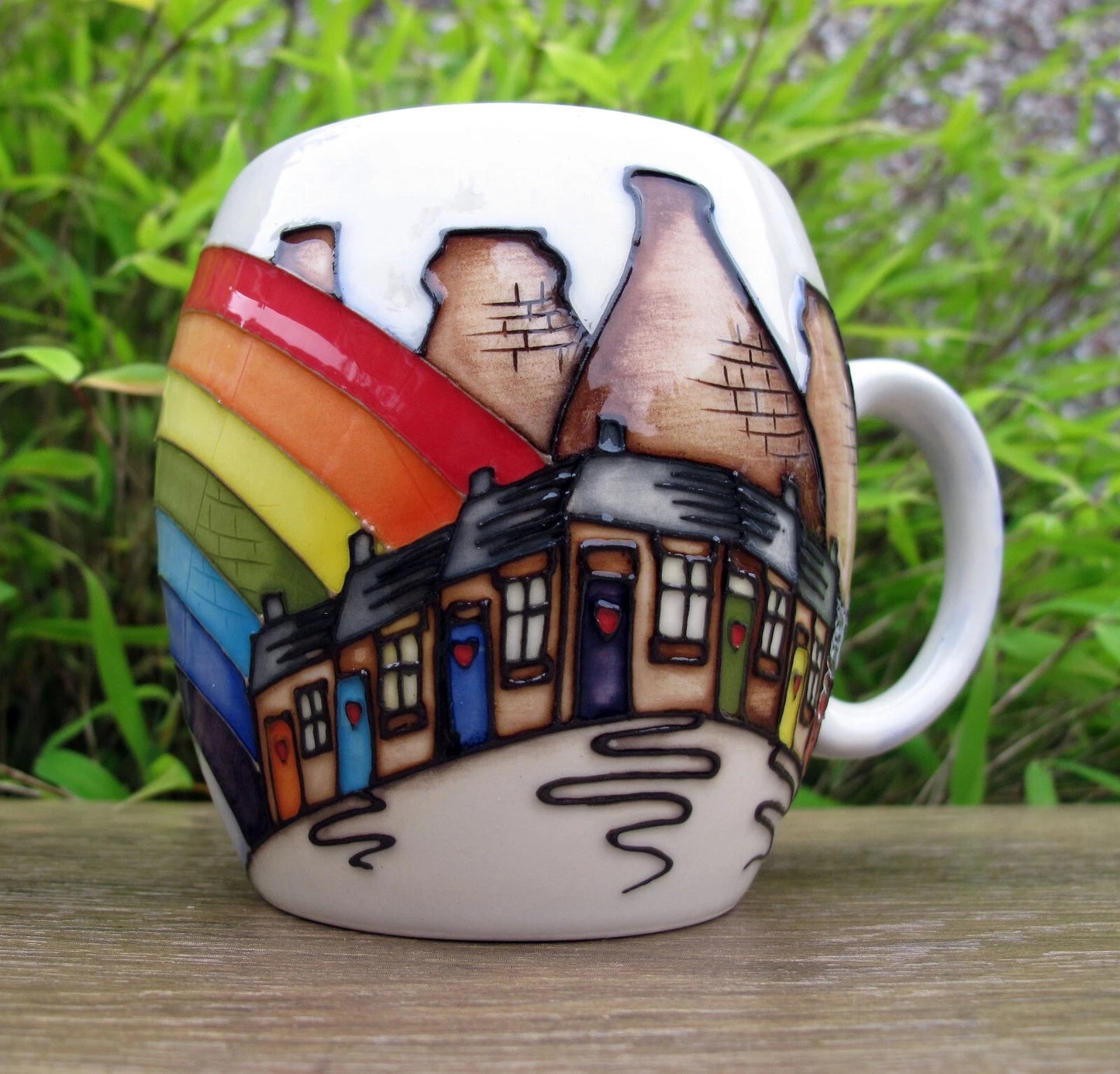 Moorcroft Exquisite CITY GUARDIAN Barrel Mug MU2 Reatail Price £340 Vicky Lovatt