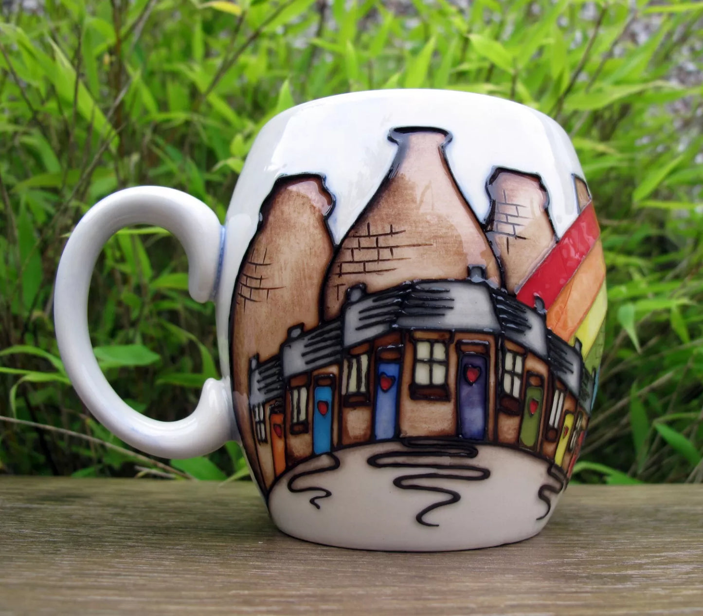 Moorcroft Exquisite CITY GUARDIAN Barrel Mug MU2 Reatail Price £340 Vicky Lovatt