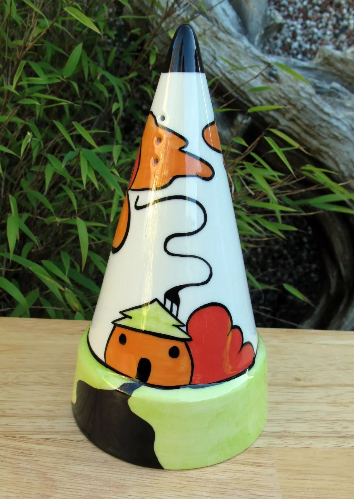 Lorna Bailey WOODLANDS ROUND BASED Sugar Sifter Shaker 2000 Commission F.Eardley
