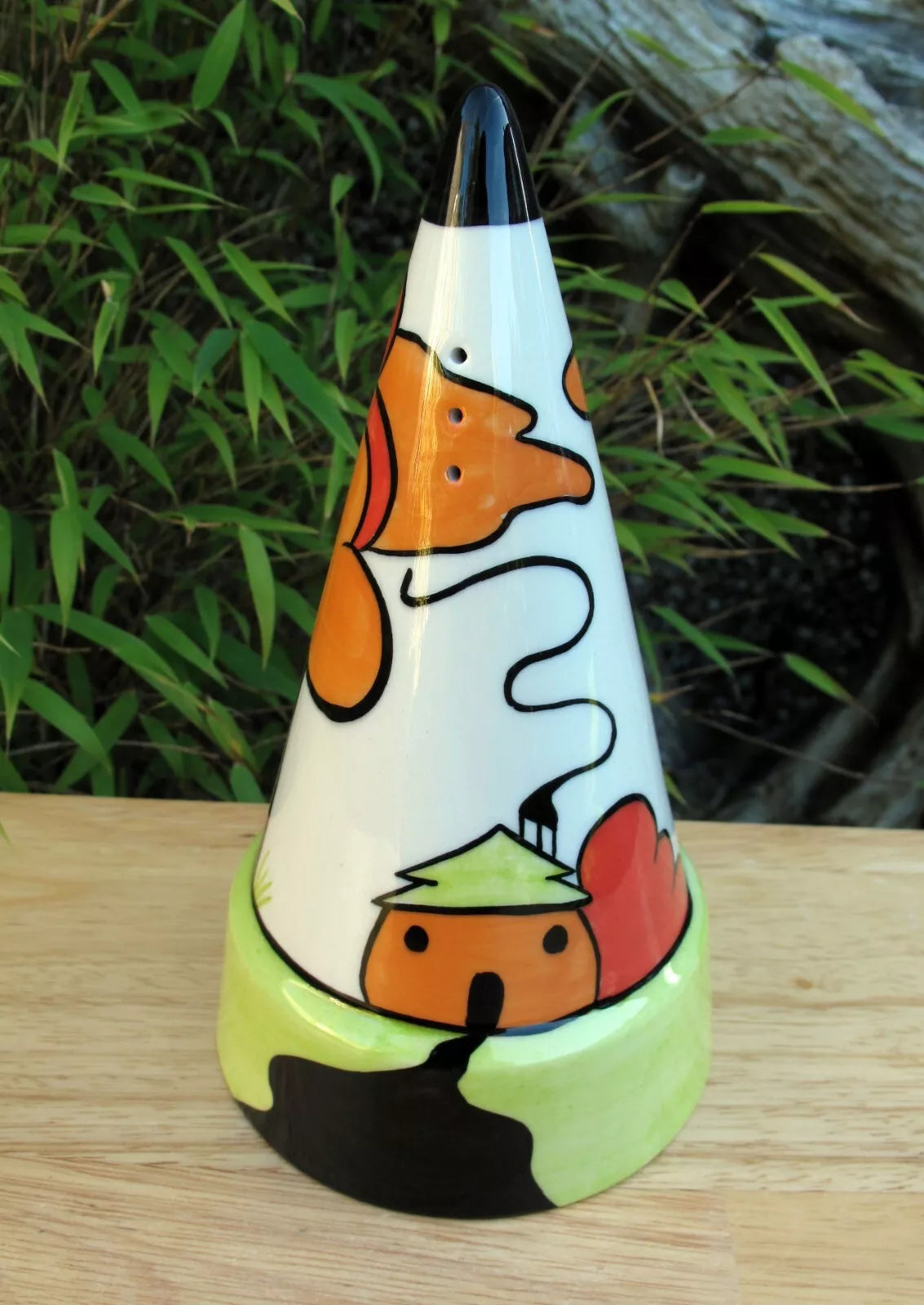 Lorna Bailey WOODLANDS ROUND BASED Sugar Sifter Shaker 2000 Commission F.Eardley