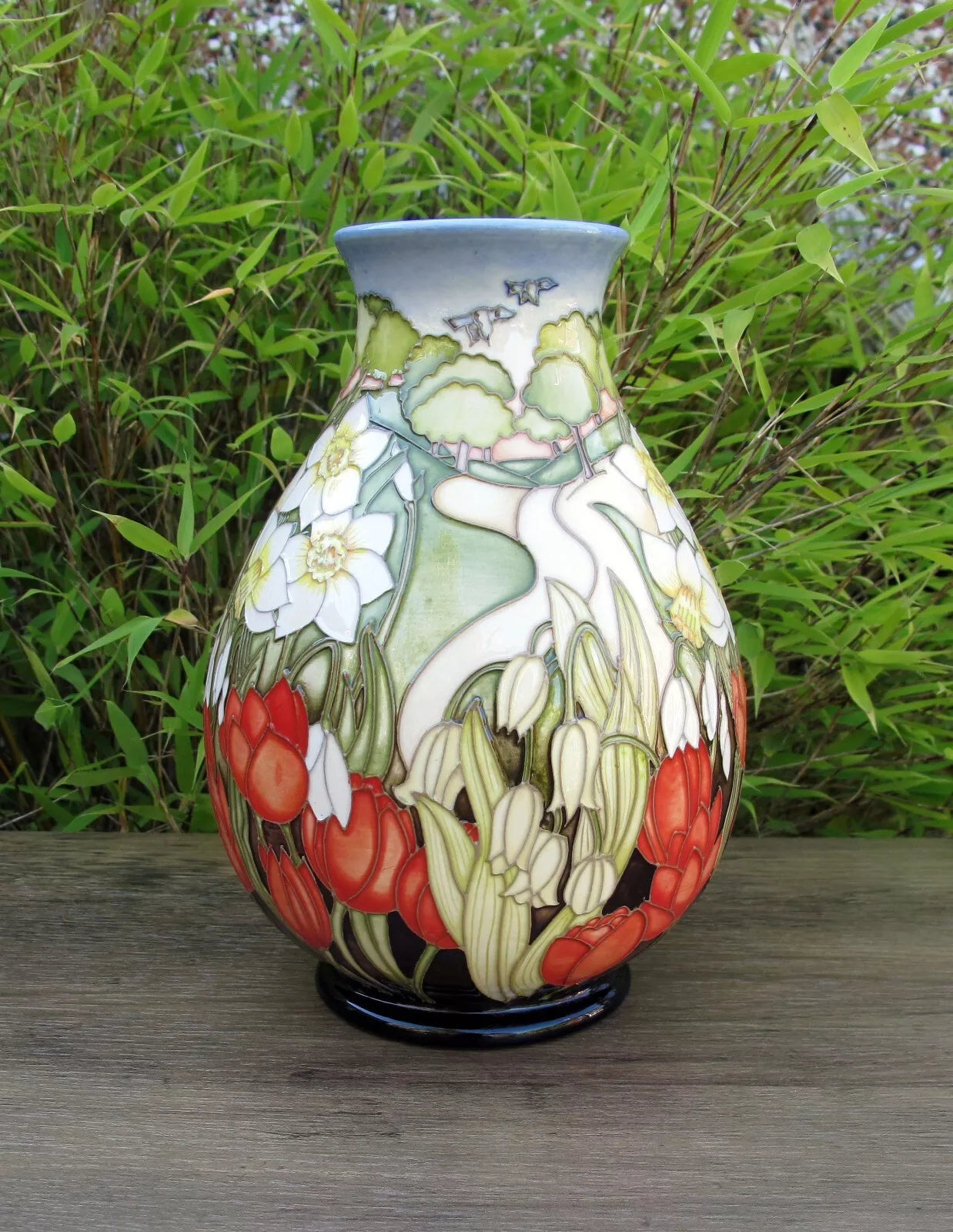 Moorcroft FOUR SEASONS SPRING 7/7 Vase No.7 Retail Price £1245 Paul Hilditch