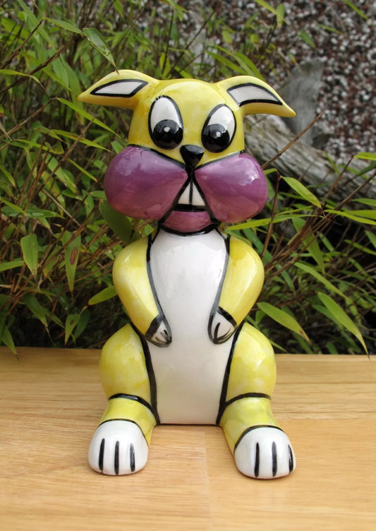 Lorna Bailey Very Rare FLAT BACK BUCK THE HARE June 2001 ( Rabbit Easter Bunny )