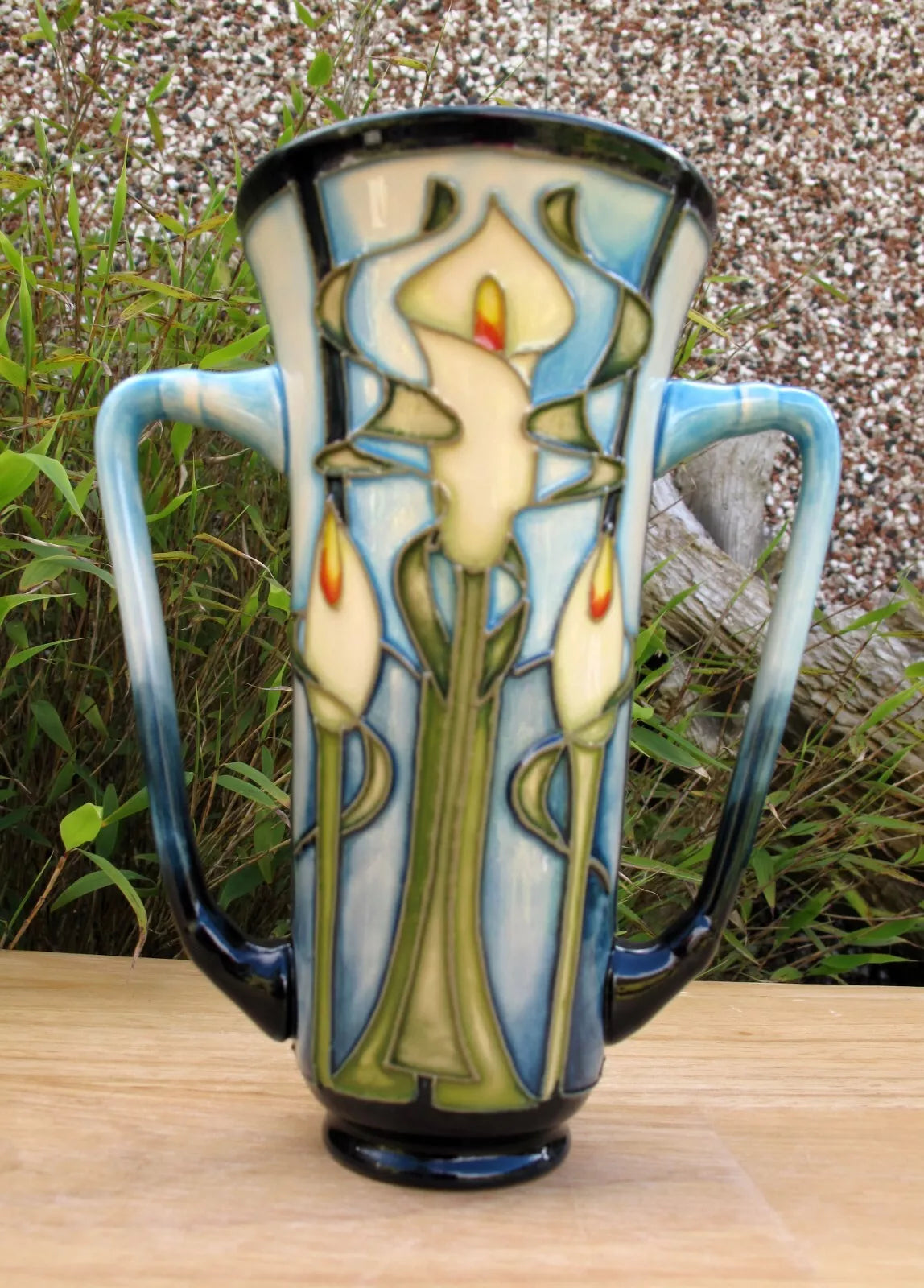 Moorcroft Exquisite CALLA LILY Vase Shape Loving Cup First Quality Emma Bossons