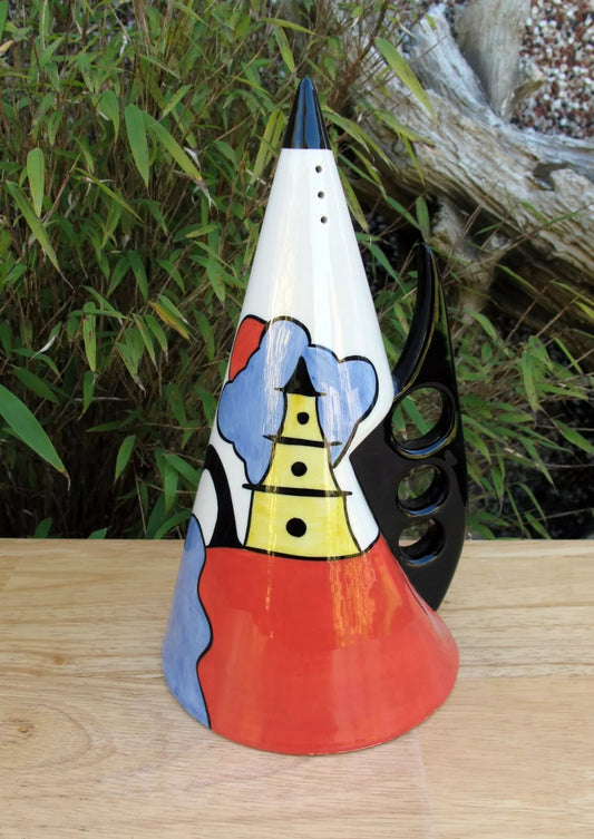 Lorna Bailey Rare GIANT ORIENTAL FIN Sugar Sifter Shaker January 2001