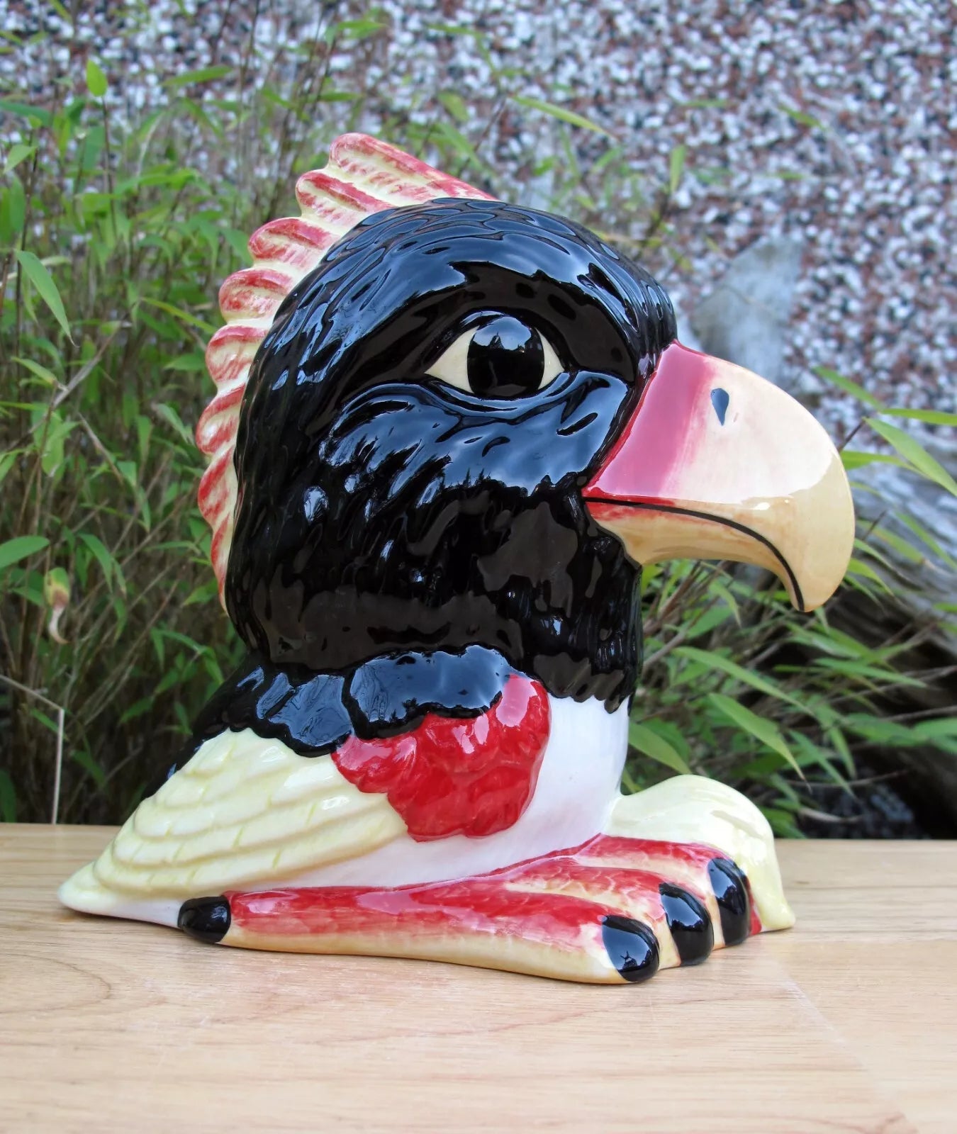 Lorna Bailey Rare PROTOTYPE COLOURWAY EDDIE THE EAGLE Mini Grotesque Bird Series