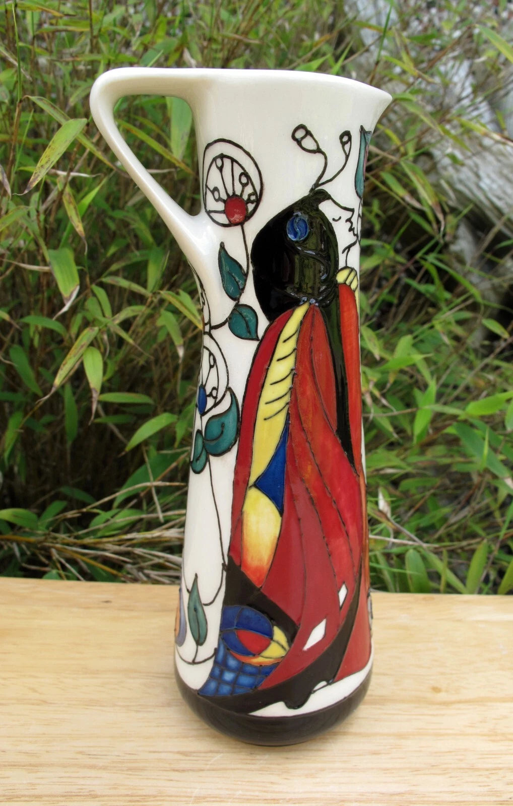 Moorcroft MADAME BUTTERFLY Jug JU7 Limited Edition 50/75 First Quality R. Bishop