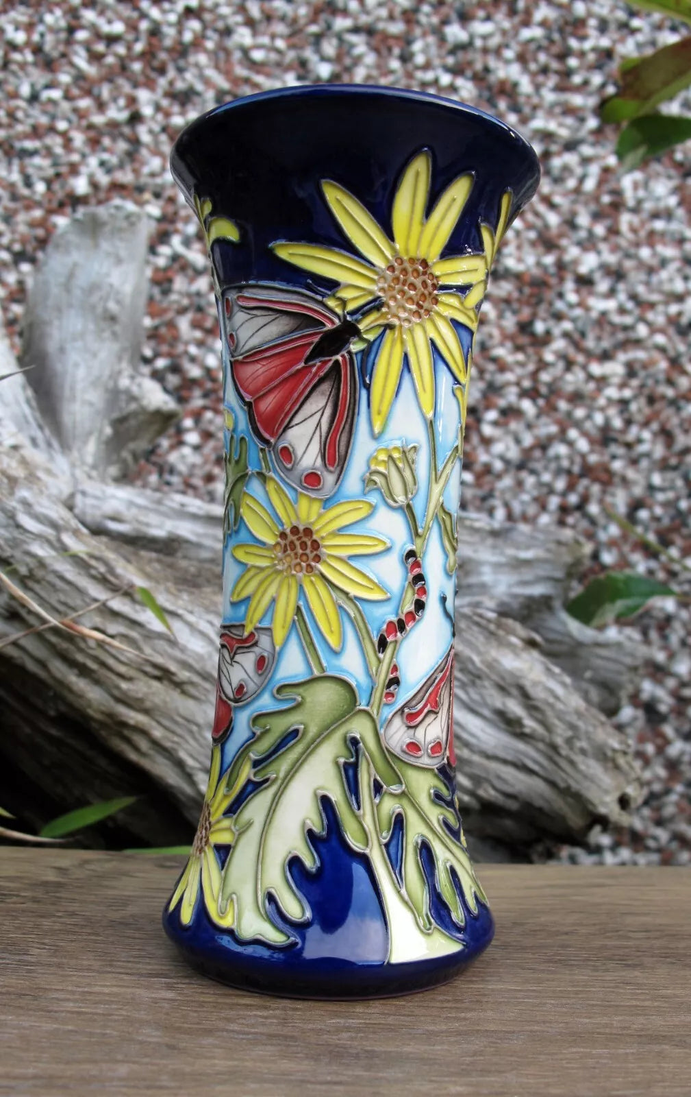 Moorcroft RSPB CINNABAR Vase Shape 159/6 Limited Edition 5/10 Retail Price £795