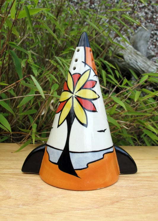 Lorna Bailey Early RARE BEACH FINNED Sugar Sifter Shaker  Oct 1997 - March 1999