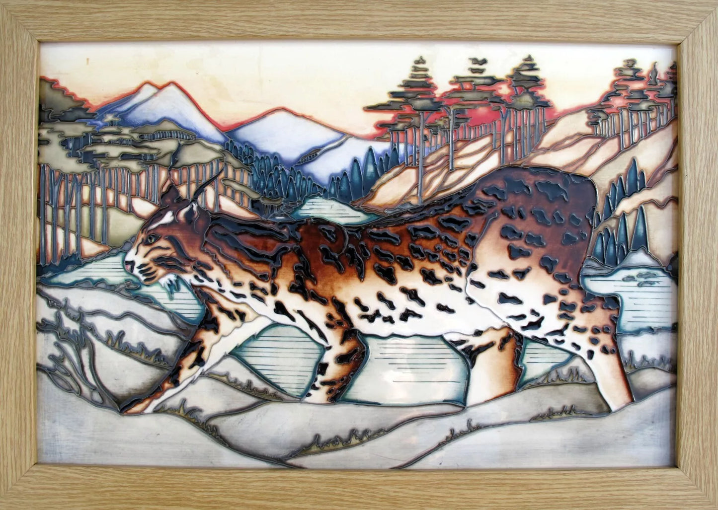 Moorcroft RSPB LYNX REVEALED Trial Date 22.1.14 Plaque PLQ2 Retail Price £985