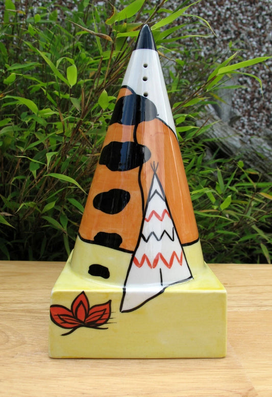 Lorna Bailey Rare WILD WEST SQUARE BASED Sugar Sifter  Shaker March 2000