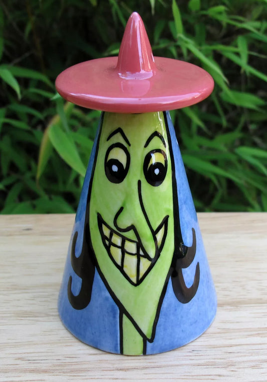 Lorna Bailey Rare COLOURWAY PROTOTYPE MINI WITCHTY Sugar Shaker Halloween 2004