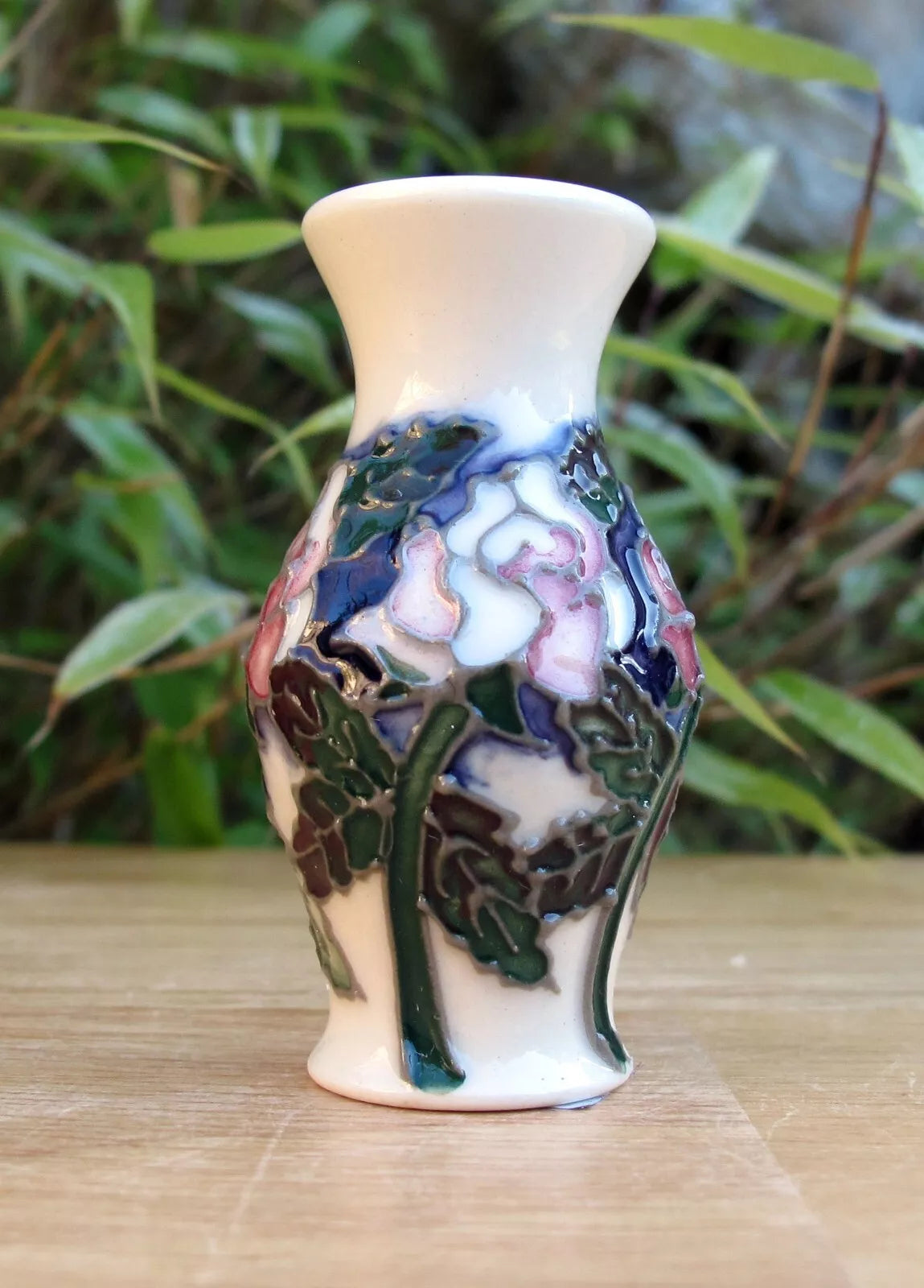 Moorcroft JUNE ROSE Miniature Vase shape 226/2 Retail Price £130 Floral Months