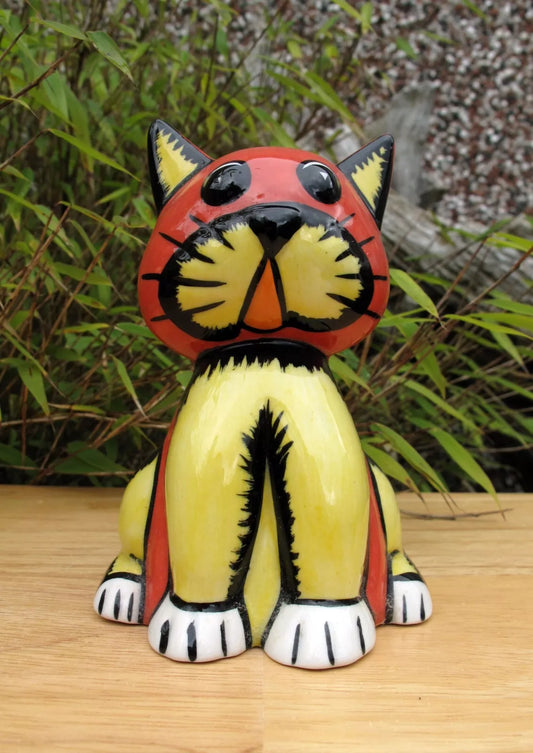 Lorna Bailey Early TIDDLES the Cat May 2001 (Reference Catalogue 1 Book page 4 )