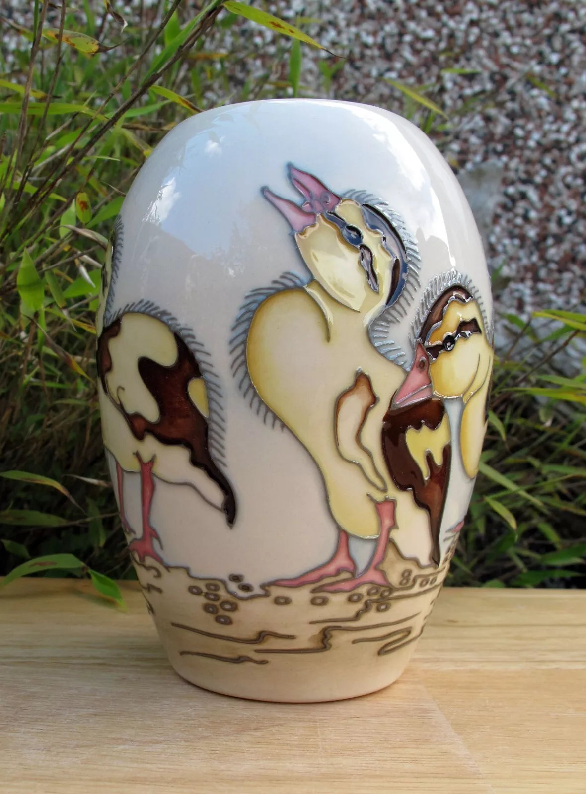 Moorcroft SPRING DUCKLINGS vase 102/5 Numbered Edition First Quality RRP £295