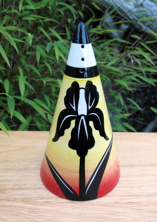 Lorna Bailey BLACK IRIS 38th Collectors Club Piece July 2007 Sugar Shaker sifter