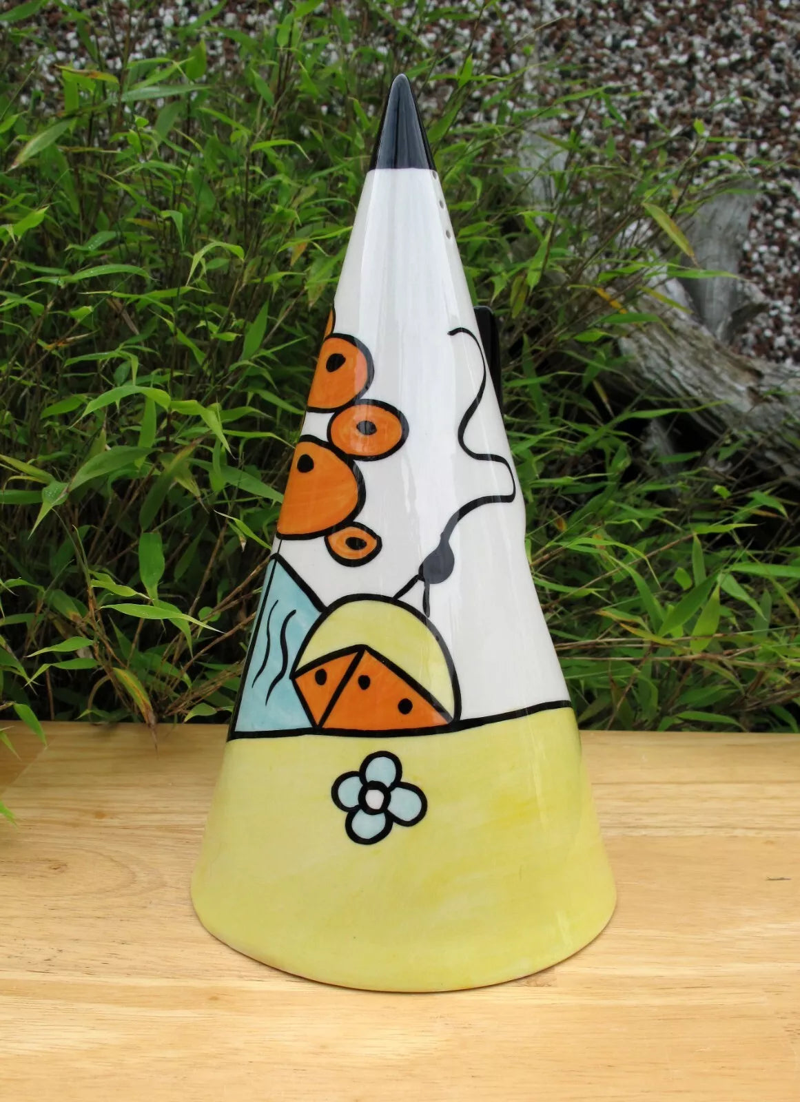 Lorna Bailey Rare GIANT POOLFIEDS FIN Sugar Sifter Shaker Jan 2002 Height 23cm