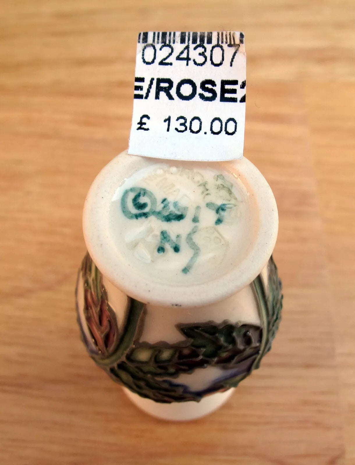 Moorcroft JUNE ROSE Miniature Vase shape 226/2 Retail Price £130 Floral Months